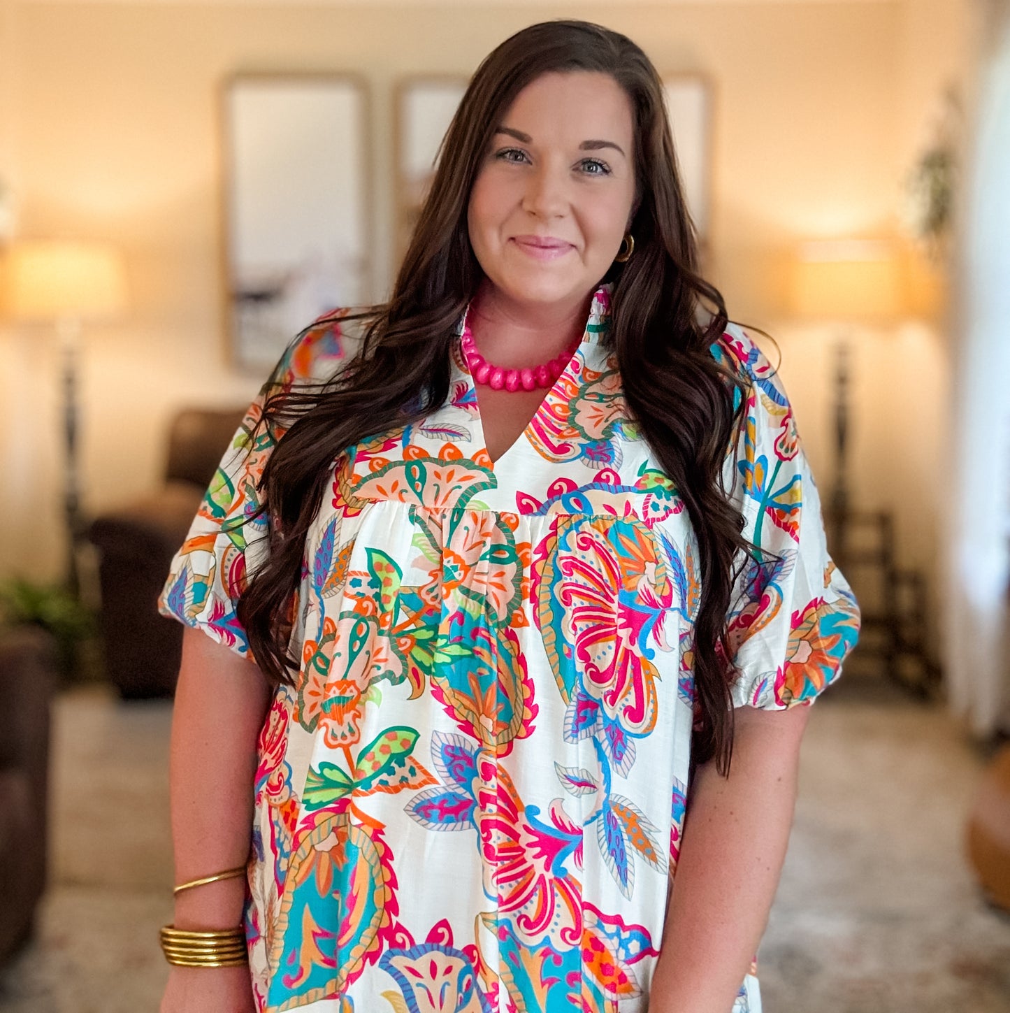 Curvy Tropical Escape Dress