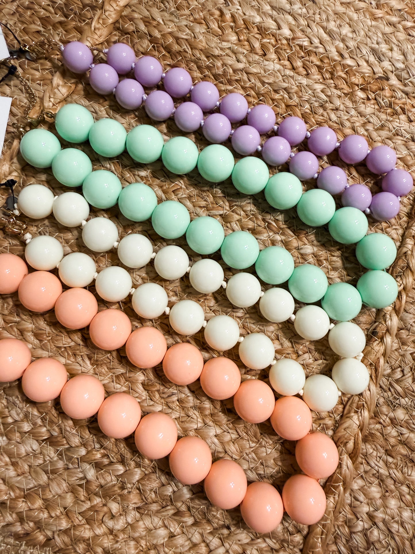 Cream Beaded Necklace