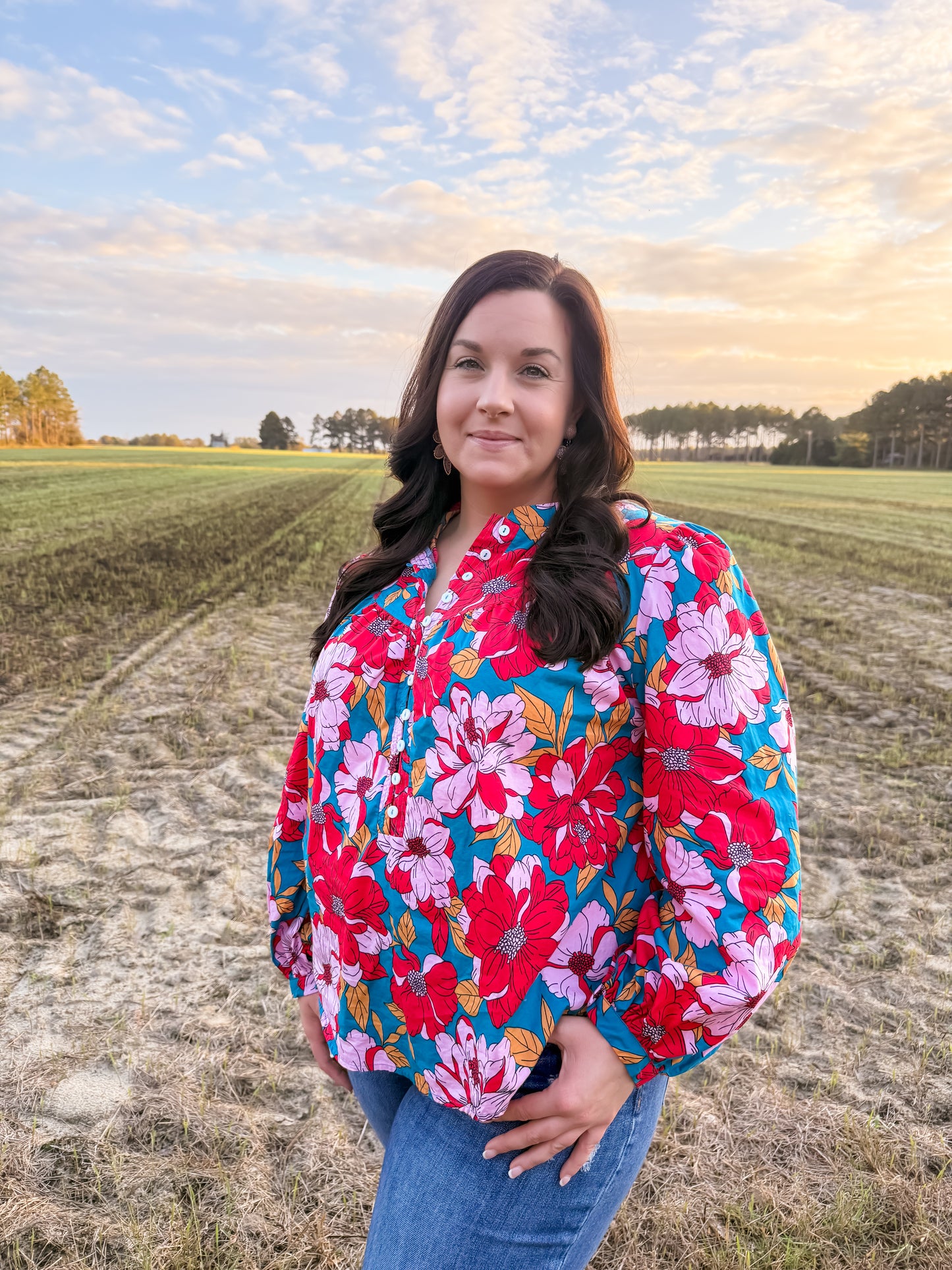 Autumn Blooms Top