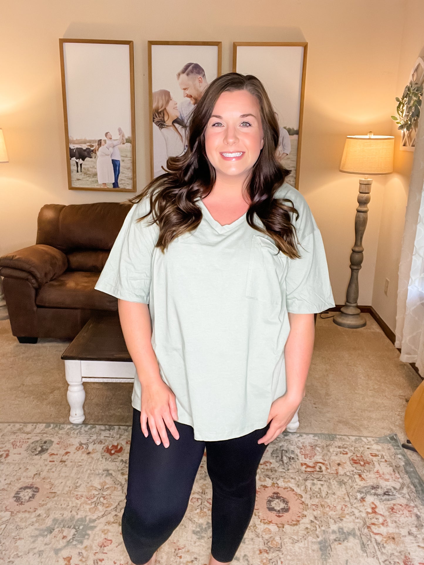 Basic Betty Top in Sage