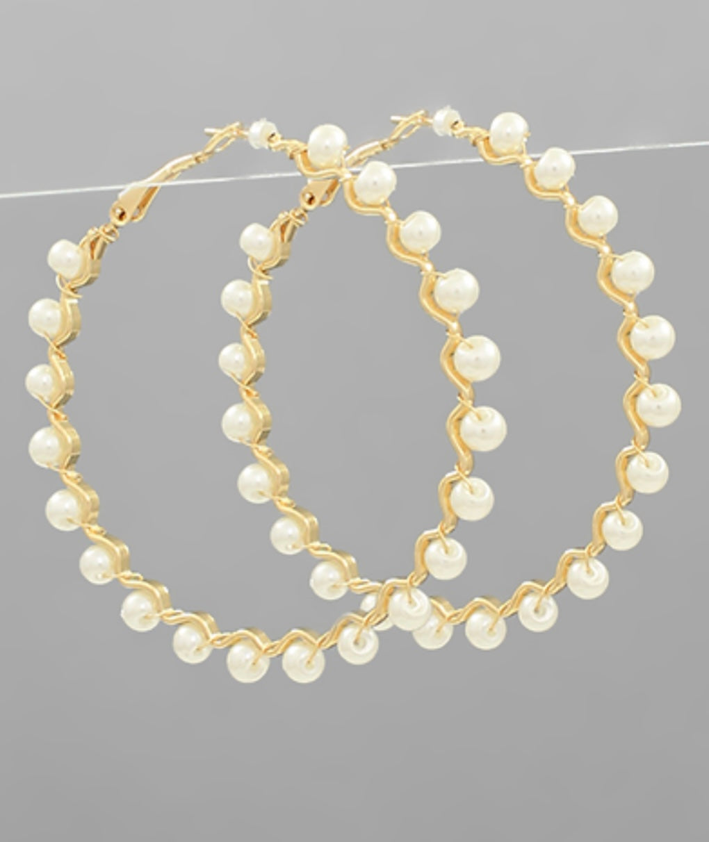 Pearl Hoops