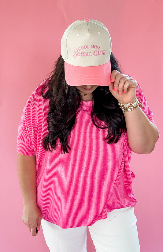 PINK Cool Mom Social Club Hat