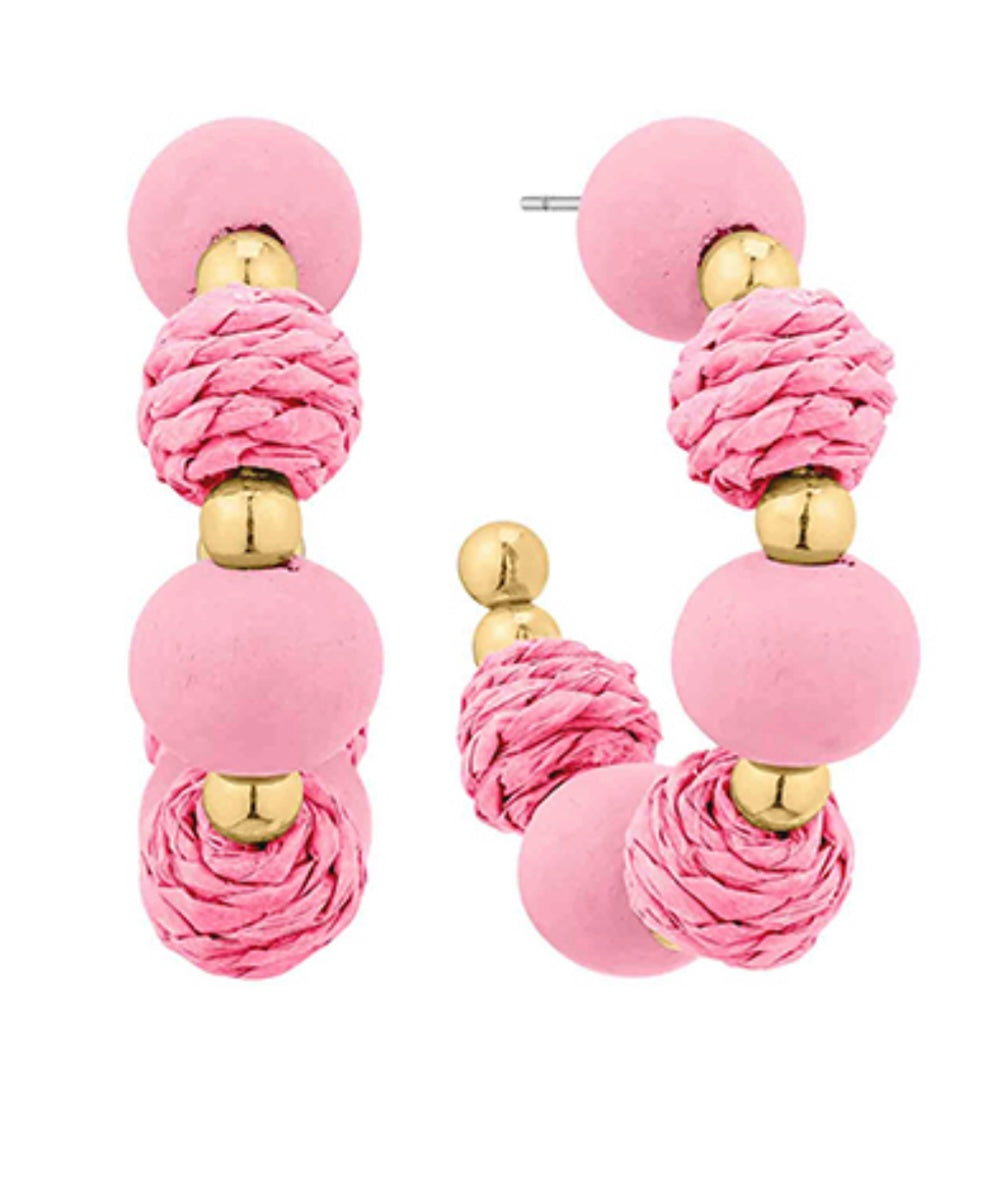 Dress Me Up Hoops in Pink