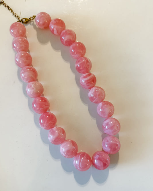 Hart Designs | Rose Marbled Beaded Necklace