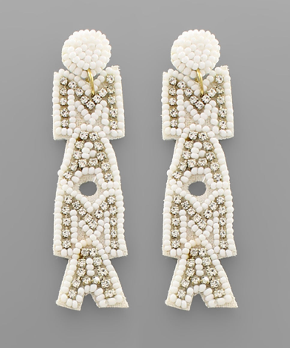 MAMA Beaded Earrings