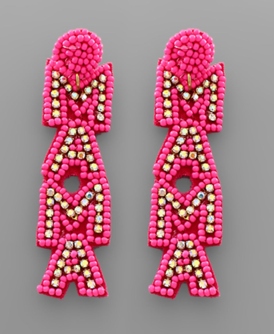 MAMA Beaded Earrings