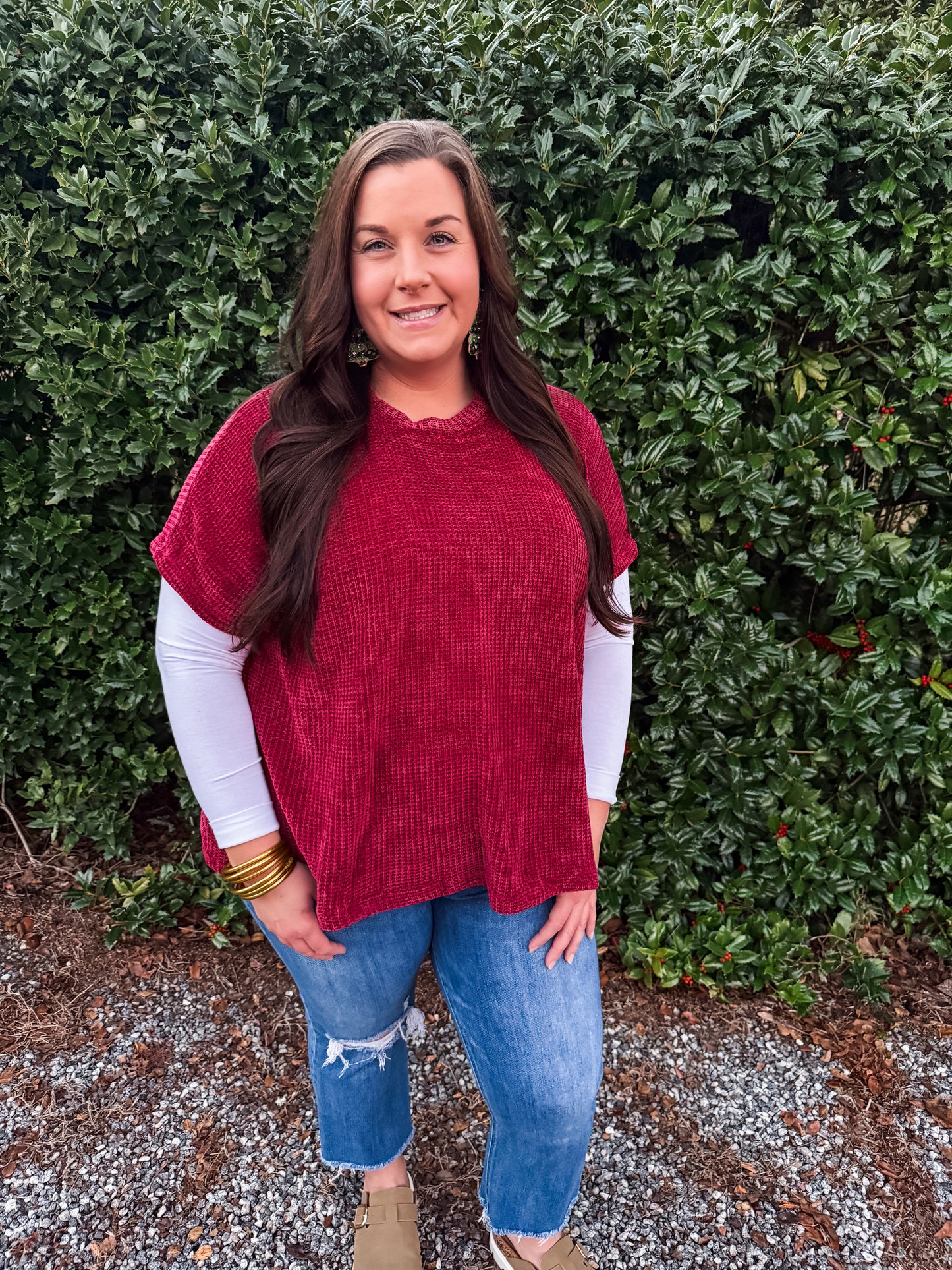 Curvy Cheerful Chenille Top