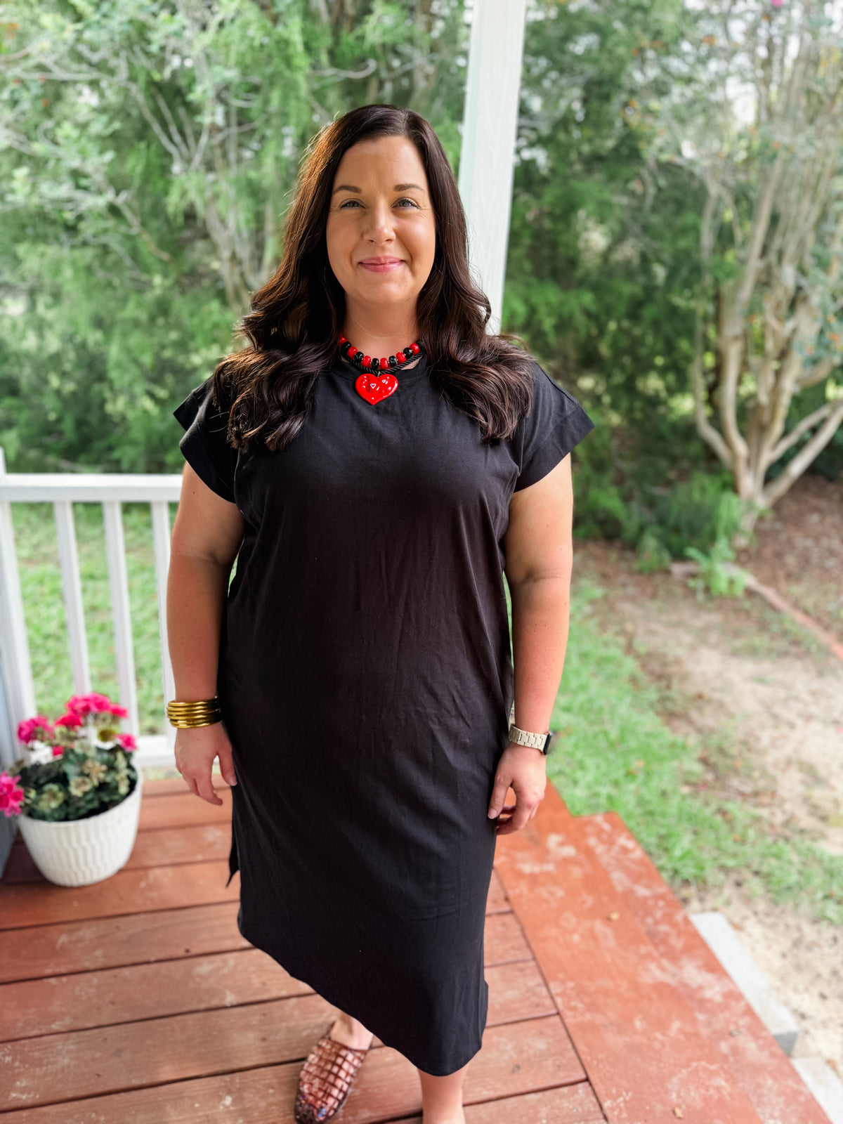 Curvy Saturday Tradition T-shirt Dress