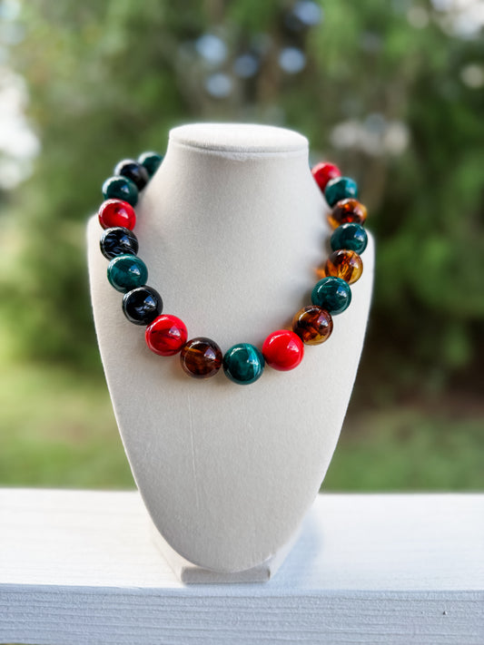 The Amber Beaded Necklace