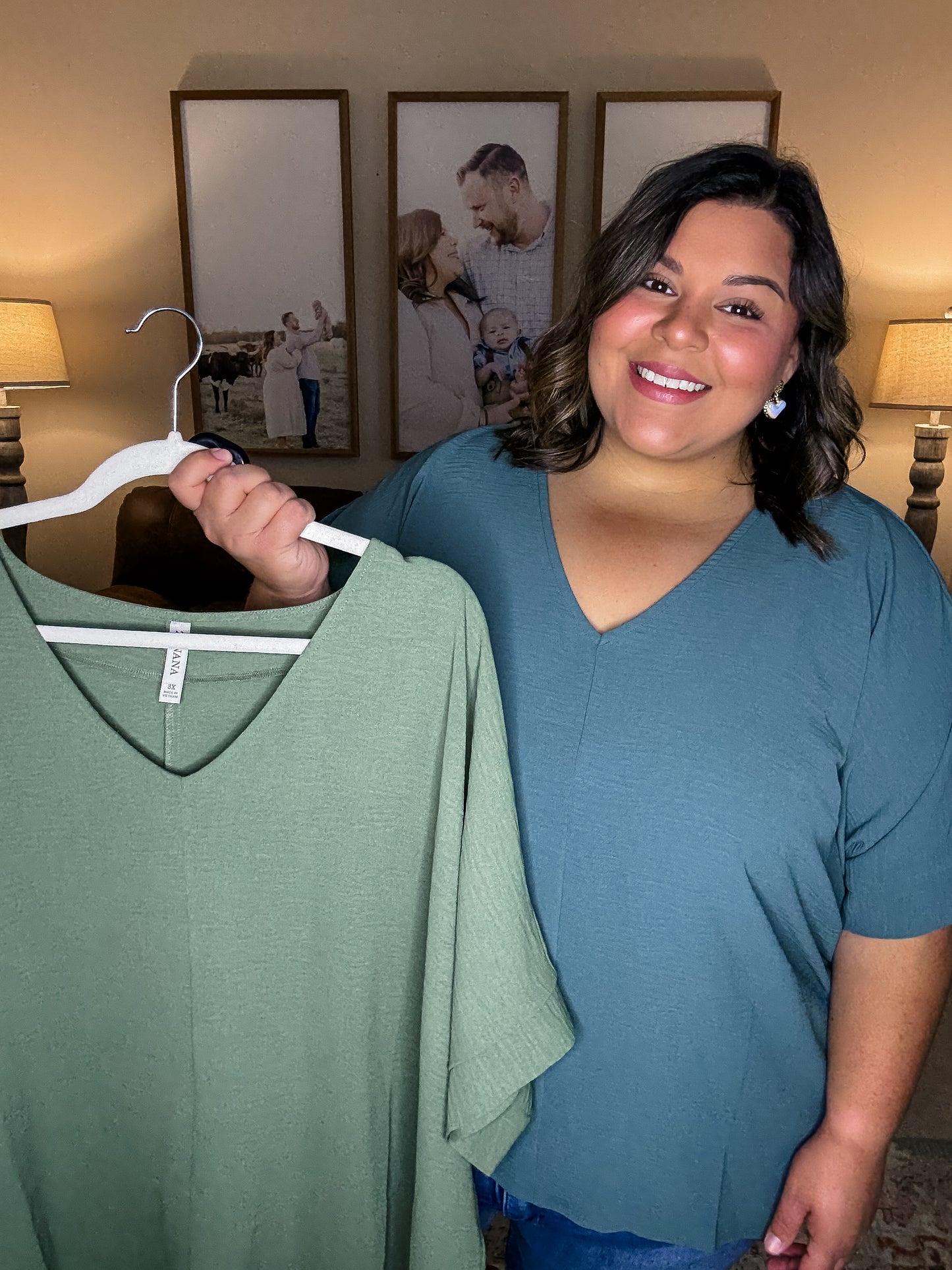 Curvy Basic is Best Top in Olive