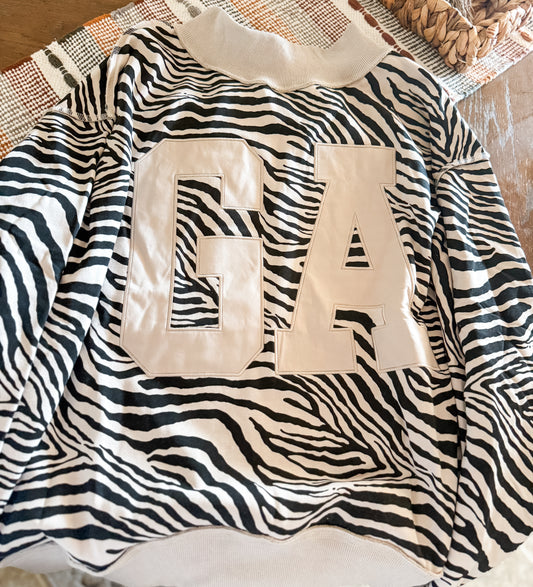 Zebra GA Mock Neck