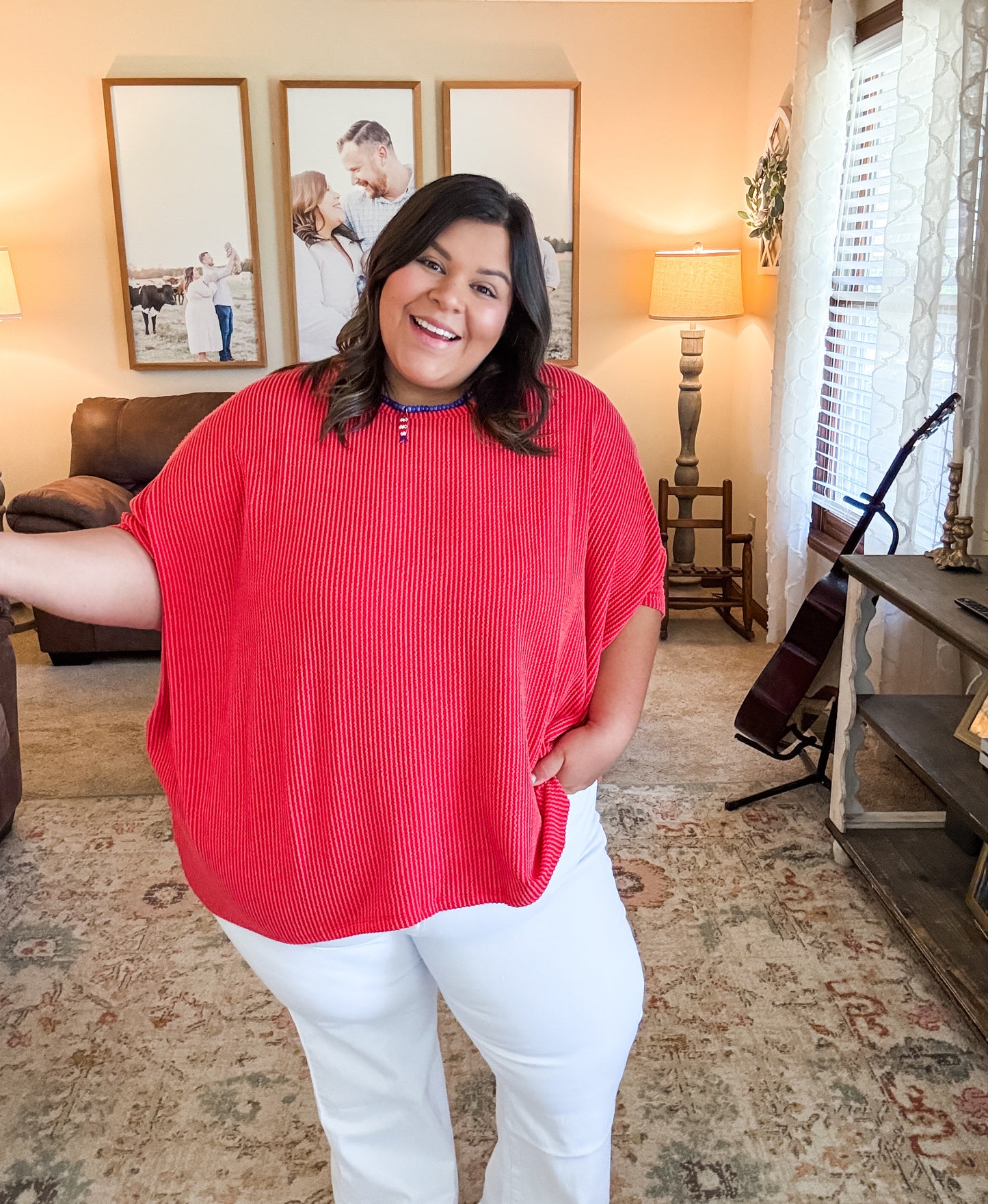 Curvy Wynona White Bootcut Jeans