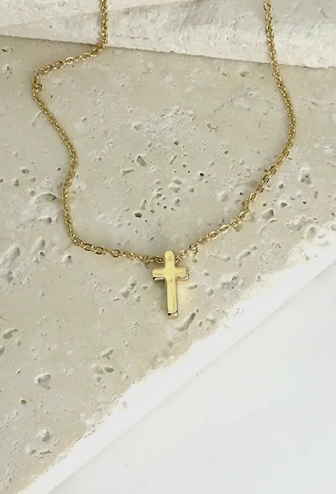 Bless You Mini Cross Necklace