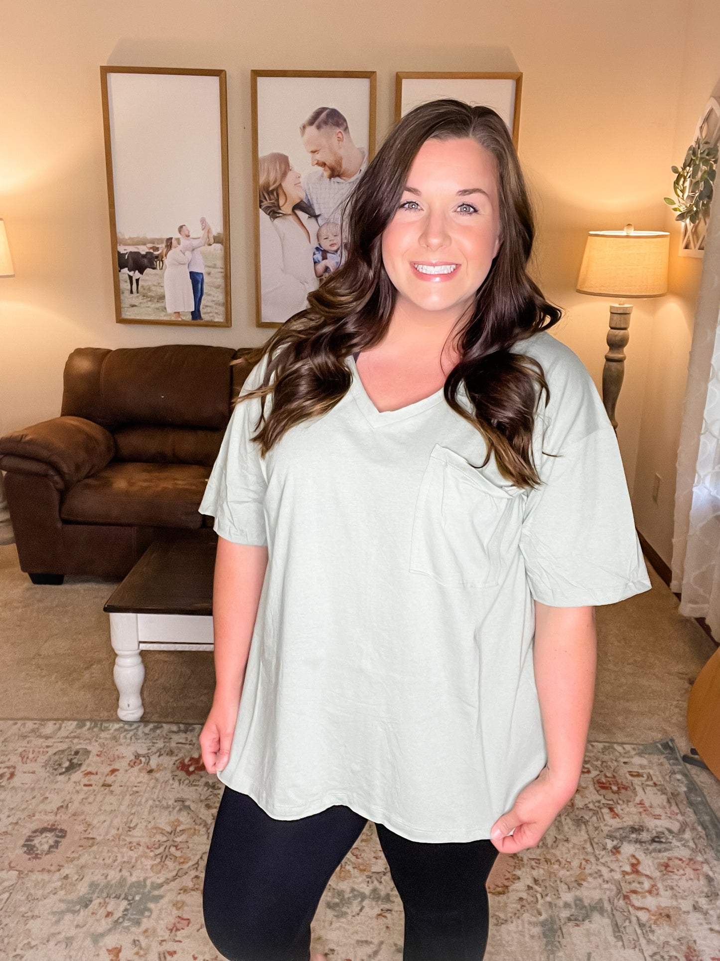 Basic Betty Top in Sage