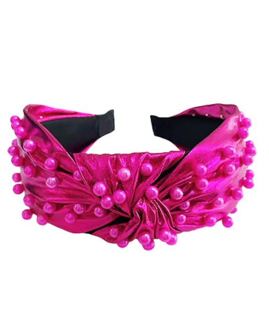 Fuchsia Beaded Headband