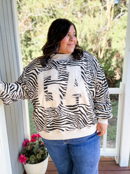 PREORDER Zebra GA Mock Neck