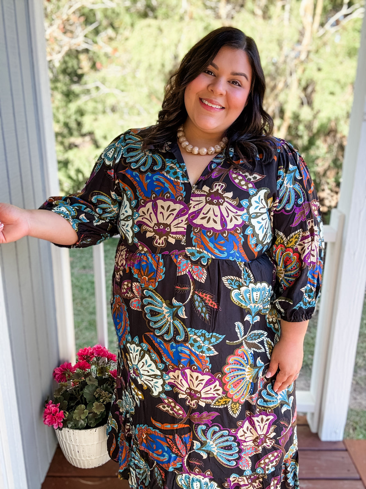 Autumn Muse Midi Dress