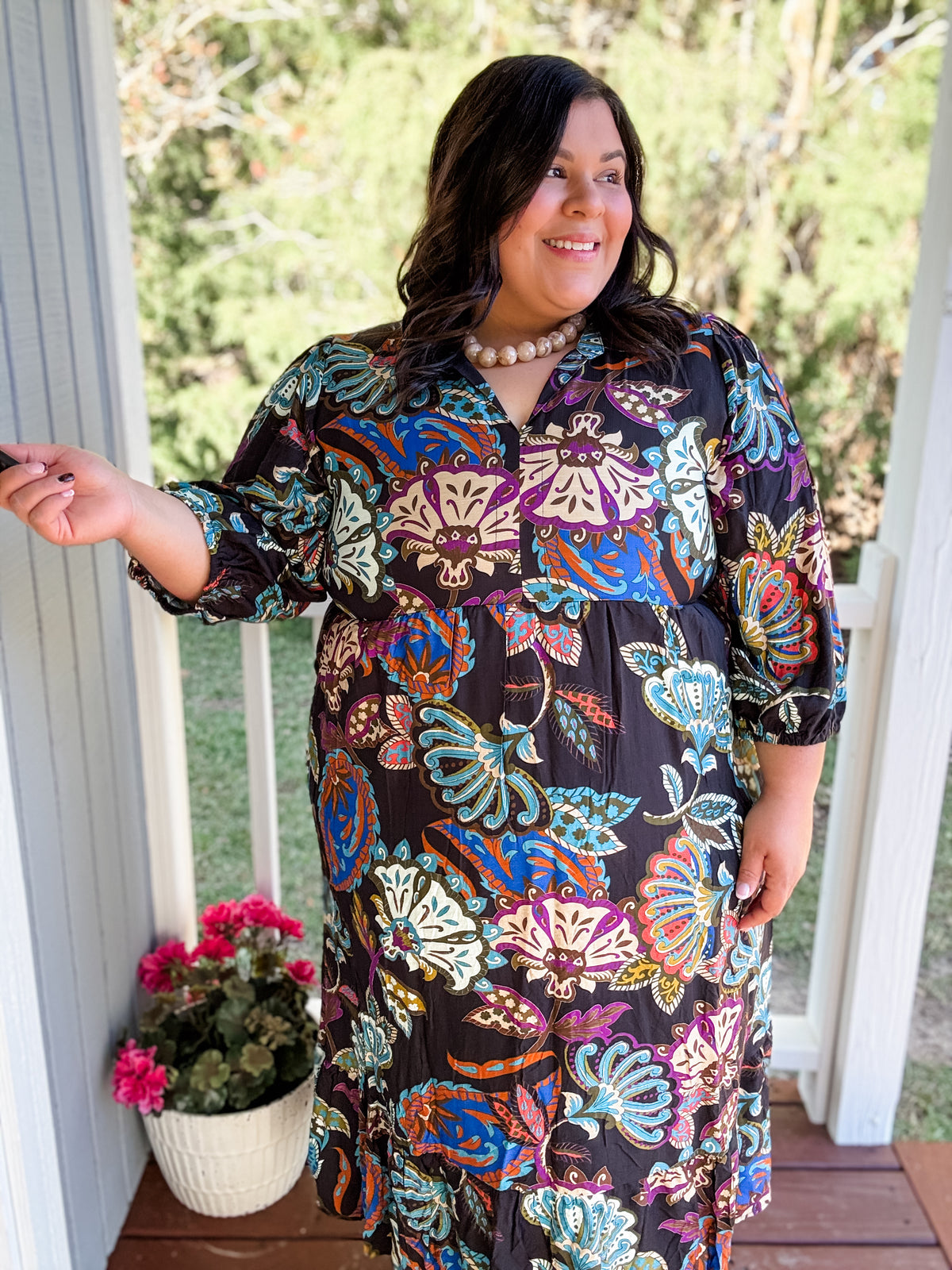 Autumn Muse Midi Dress