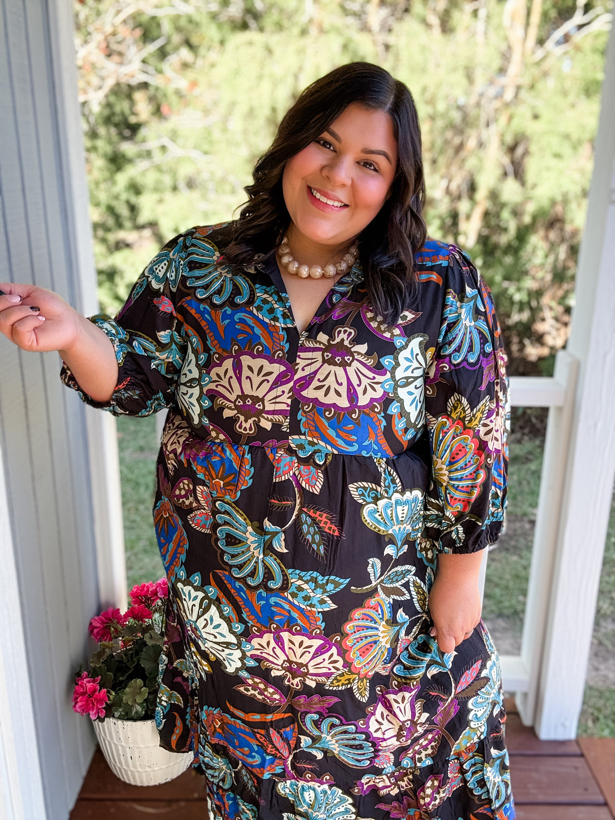 Autumn Muse Midi Dress