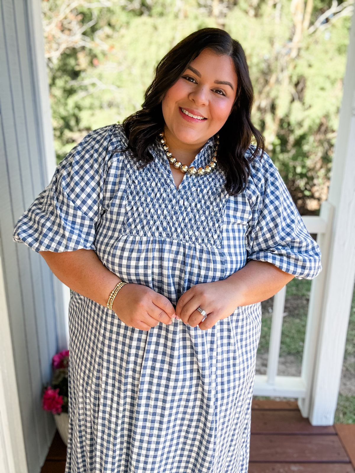 Curvy Plaid About Fall Midi Dress