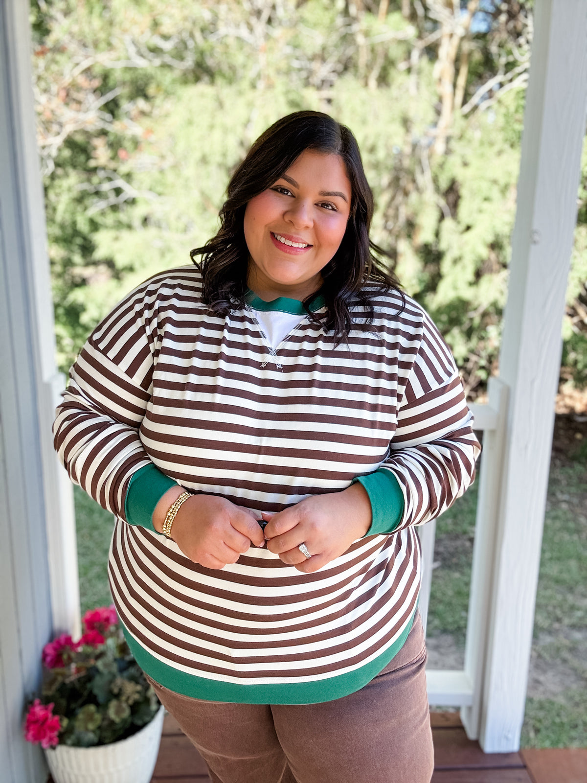 Curvy Pumpkin Patch Pullover