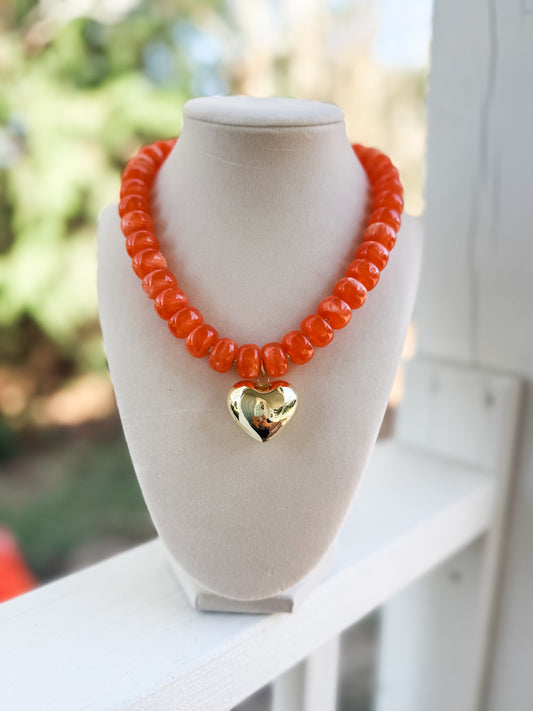 The Katie Necklace | Orange