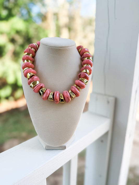 The Collins Necklace | Pink