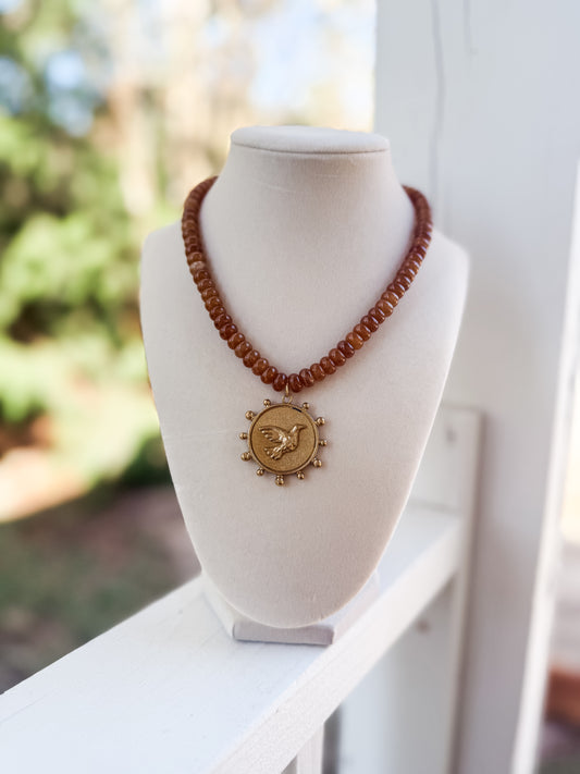 Take Flight Necklace | Taupe