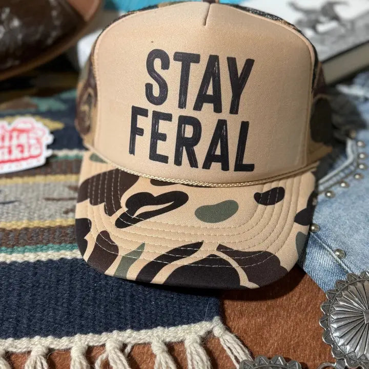 Stay Feral Trucker Hat