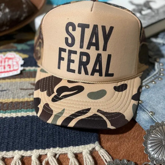 Stay Feral Trucker Hat