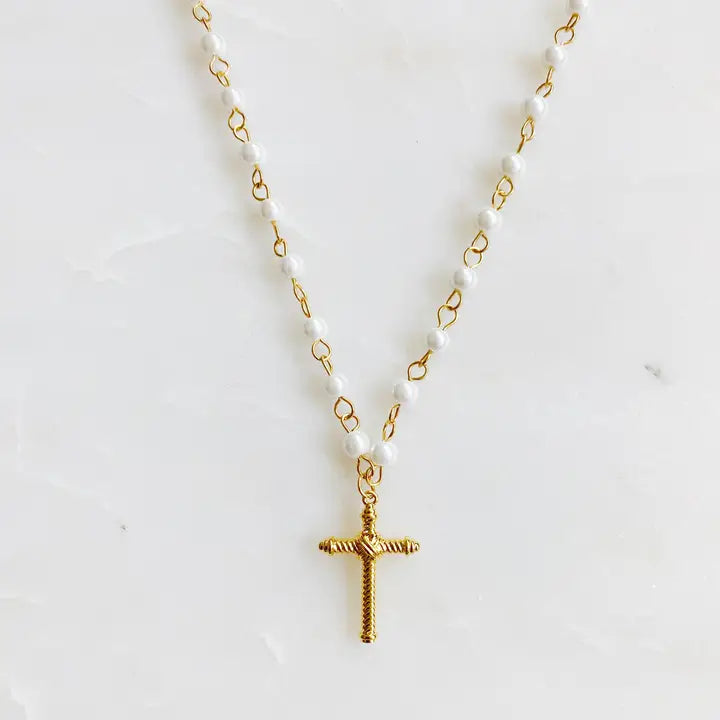 Cabeled Cross Pendant Necklace