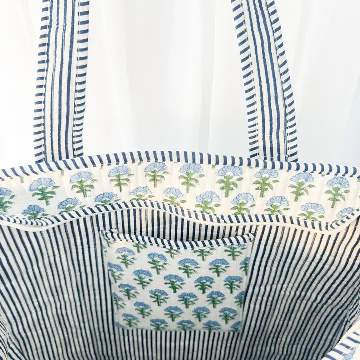 Carolina Large Zipper Tote