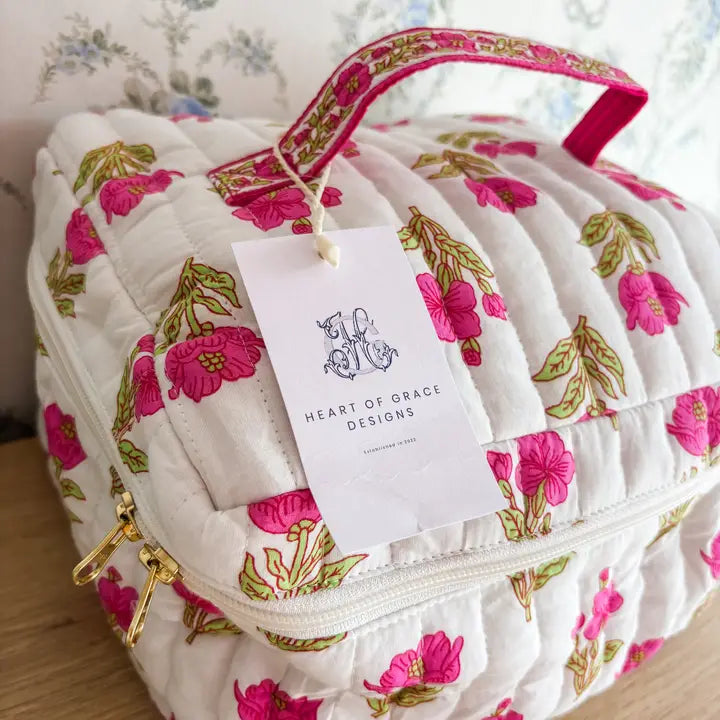 Magnolia Luxe Cosmetic Bag Set of 3