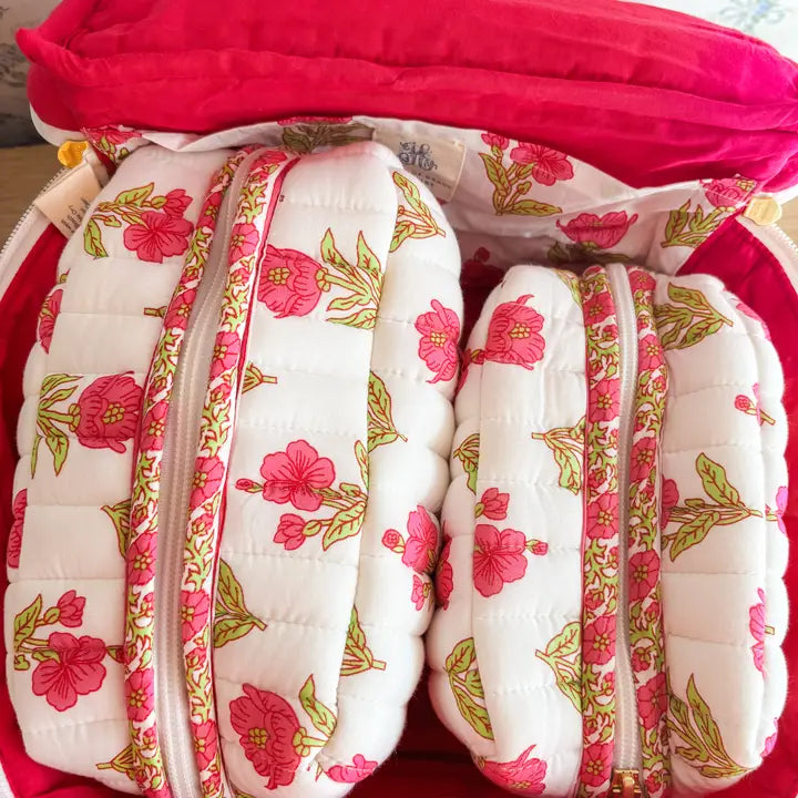 Magnolia Luxe Cosmetic Bag Set of 3