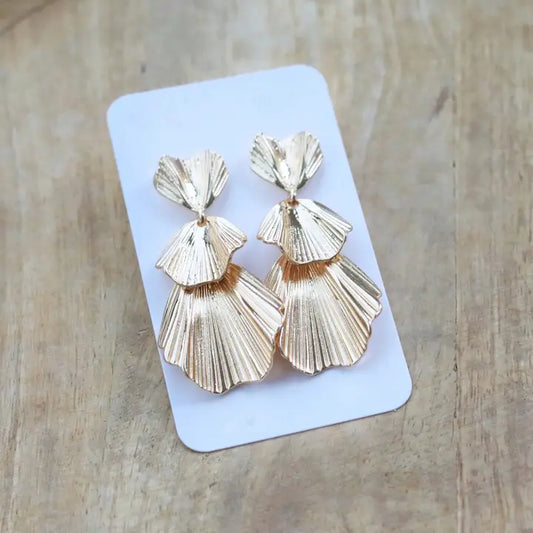 Gold Shell Earrings
